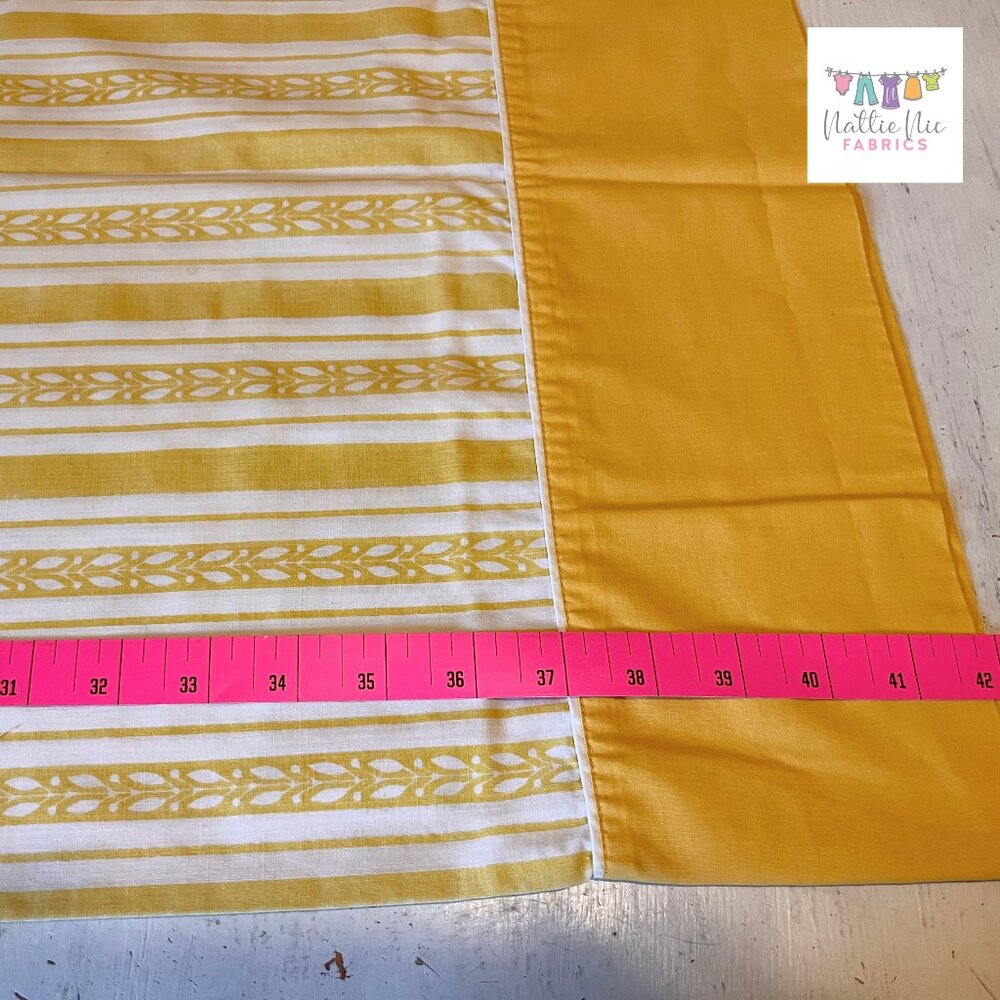 Vintage Harvest Gold Striped Pillowcase by‎ Utica Stevens